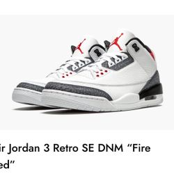 Air Jordan 3 Retro DNM FIRE RED 
