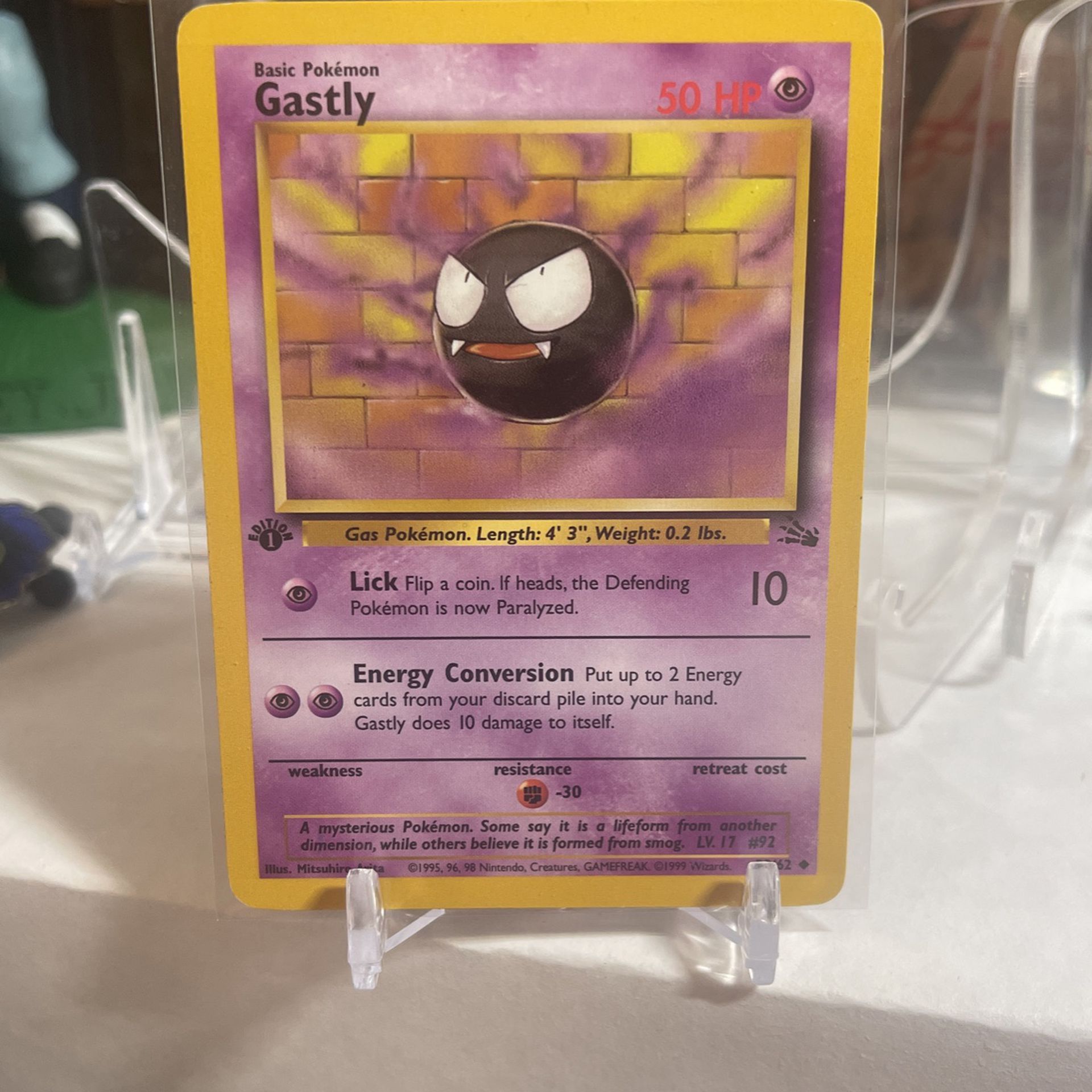 Pokemon Gastly Fossil 1st Edition 33/62