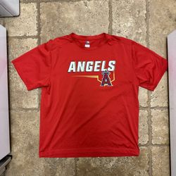 MLB Anaheim Angels Of Los Angeles Baseball Dri Fit Workout Shirt