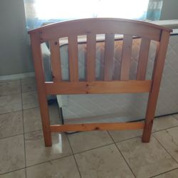 Head Board, Box Spring and Mattress Twin Size 