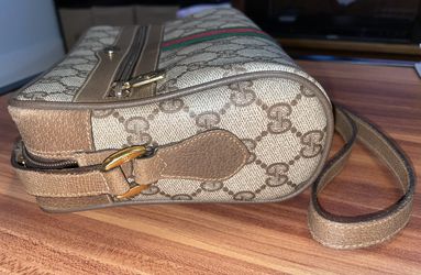 GUCCI Shoulder Bag Old Gucci Sherry line leather Brown Women Used