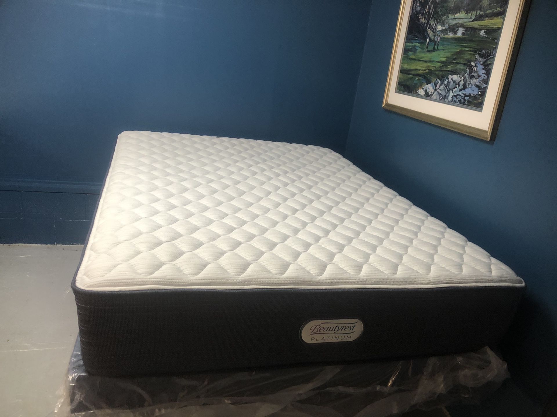 New condition Queen beautyrest mattress and box spring