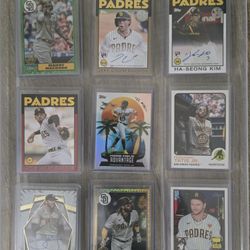 Padres Topps Cards small Collection