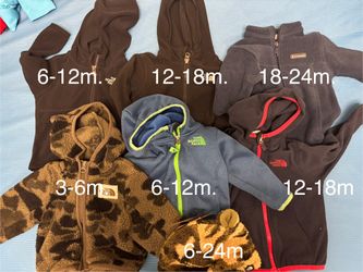 Toddler North Face and Columbia Jackets plus Beanie