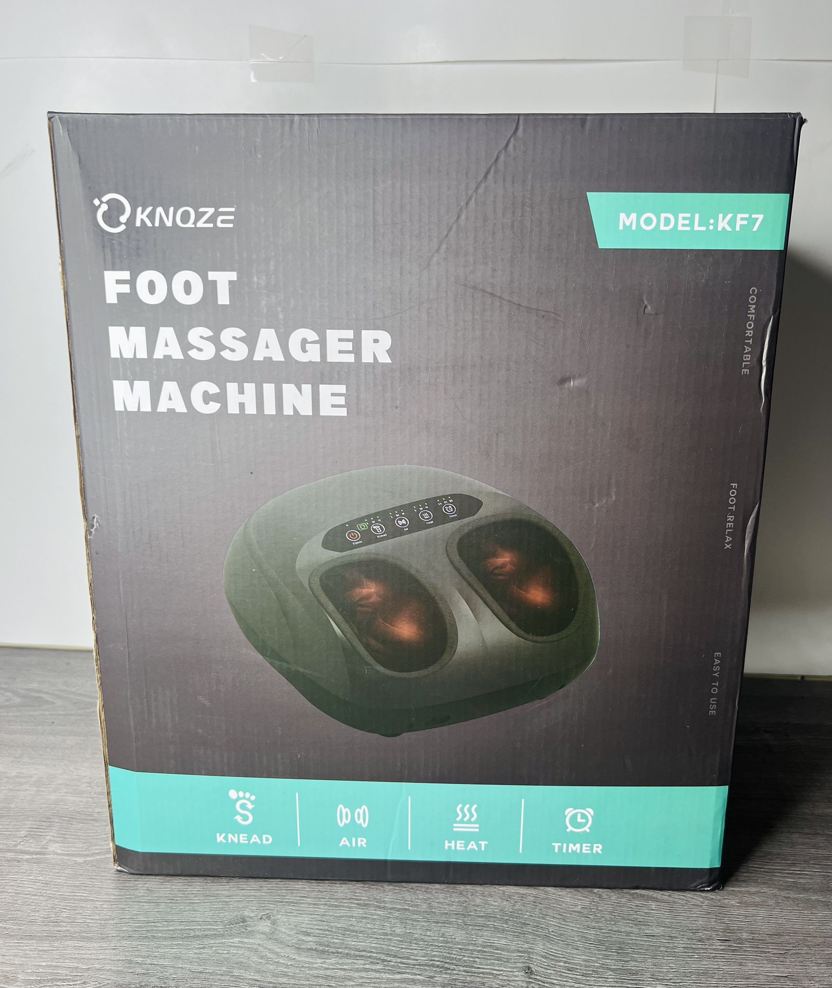 Foot Massager Machine with Heat, Compression, with Remote 