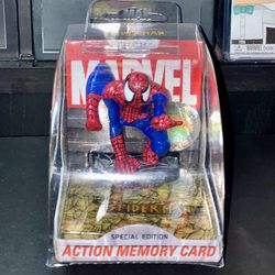 Spider-Man Limited Edition NAKI PlayStation PSX Action Memory Cards (video games, Xbox, Nintendo, Sony, Microsoft, Marvel, Disney, Retro)