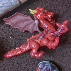 Fisher Price Imaginext Red Six Legged Dragon Action Figure 2009 Castle Knights