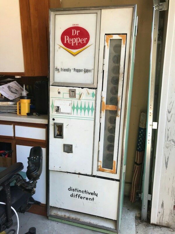1960s Dr Pepper vending machine