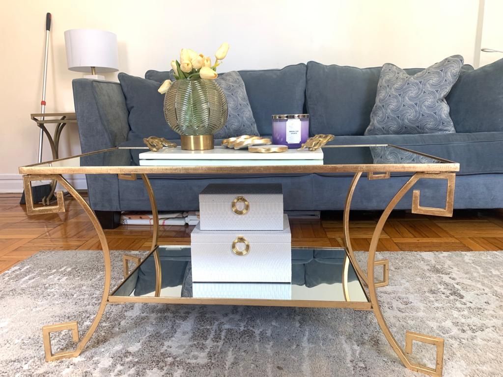 Mirrored Top Coffee Table