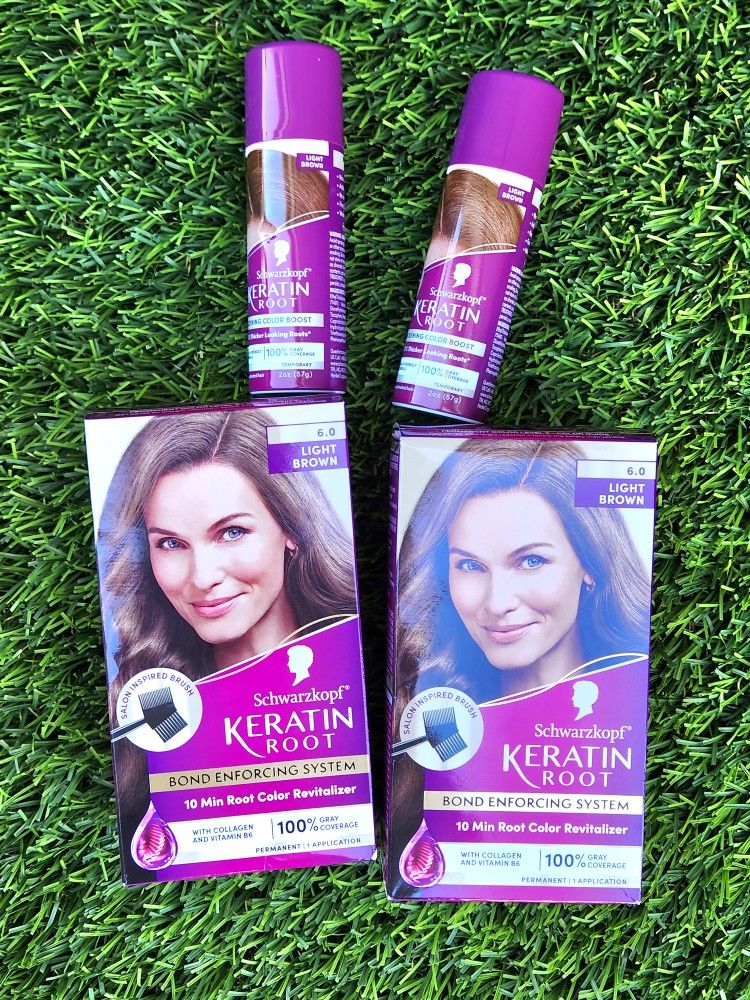 Keratin Root Light Brown Hair Dye