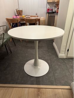 White tulip table