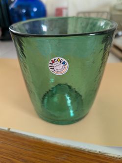 Vtg VidroCalon Recycled Glass Ice Bucket
