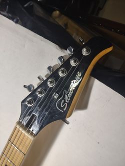 SSS Silvertone Strat Guitar EXC* Pro-fret-level Spa perfect now 130!