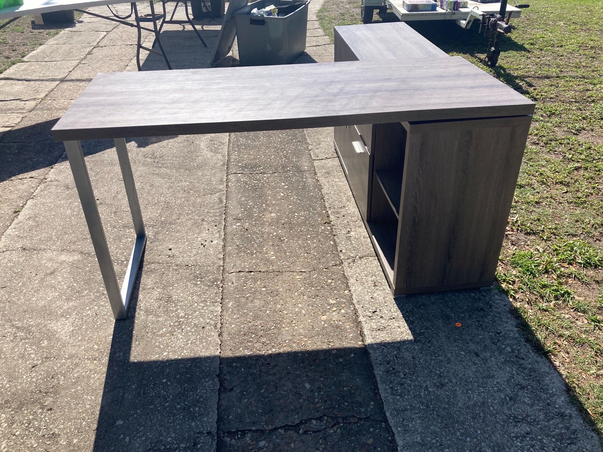 L-shaped desk