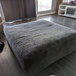Soft Grey Ottoman 