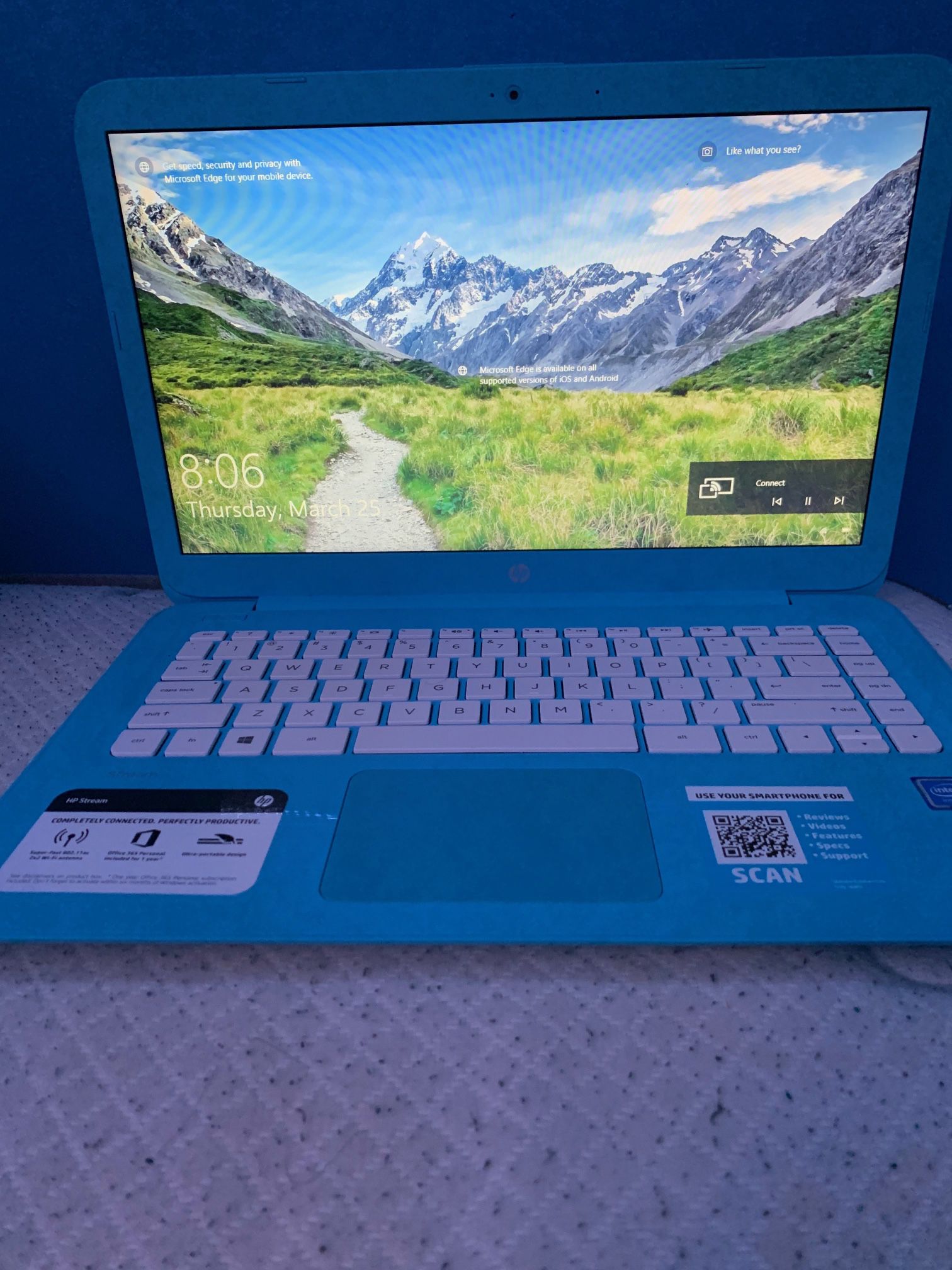 HP Stream Notebook 14 Blue  Windows 10 Intel 4 GB