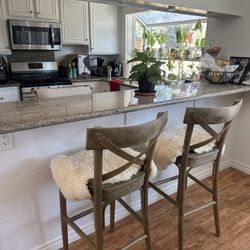 Tall Brown Barstools 