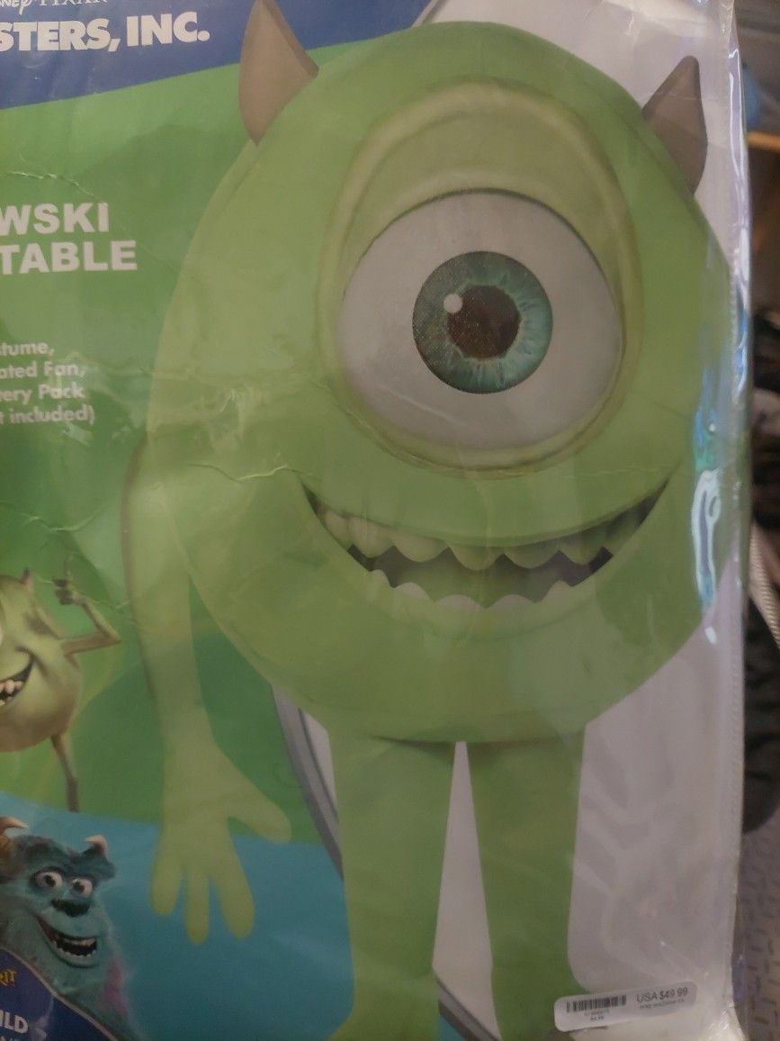 Monsters Inc Inflatable Mike Wazowski Halloween Costume