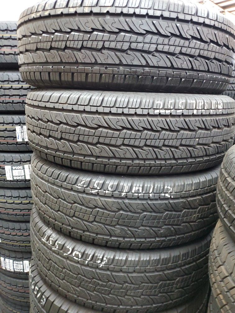 4 Tires 255.70.17 General Grabber Hts 90 % Tread Dot 2517