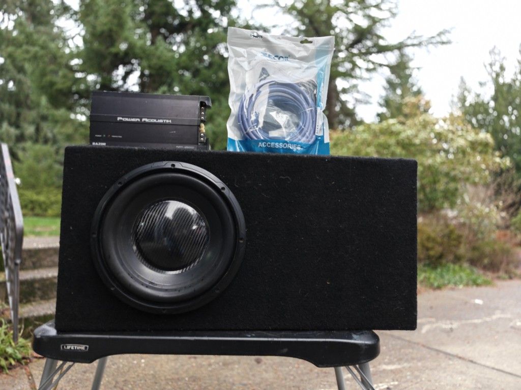 JL Audio 12 In Big Ported Box With Amp And Wiring Kit