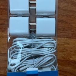 20W PD USB C Wall Charger 4 Pack with 6FT Fast Charging Cabl