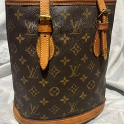 Authentic Louis Vuitton Monogram Petit Bucket Bag | 2005 FL1025 | Vintage Classic 