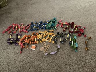 Large Lot Of Neddle point/ friendship bracelet yarn. 