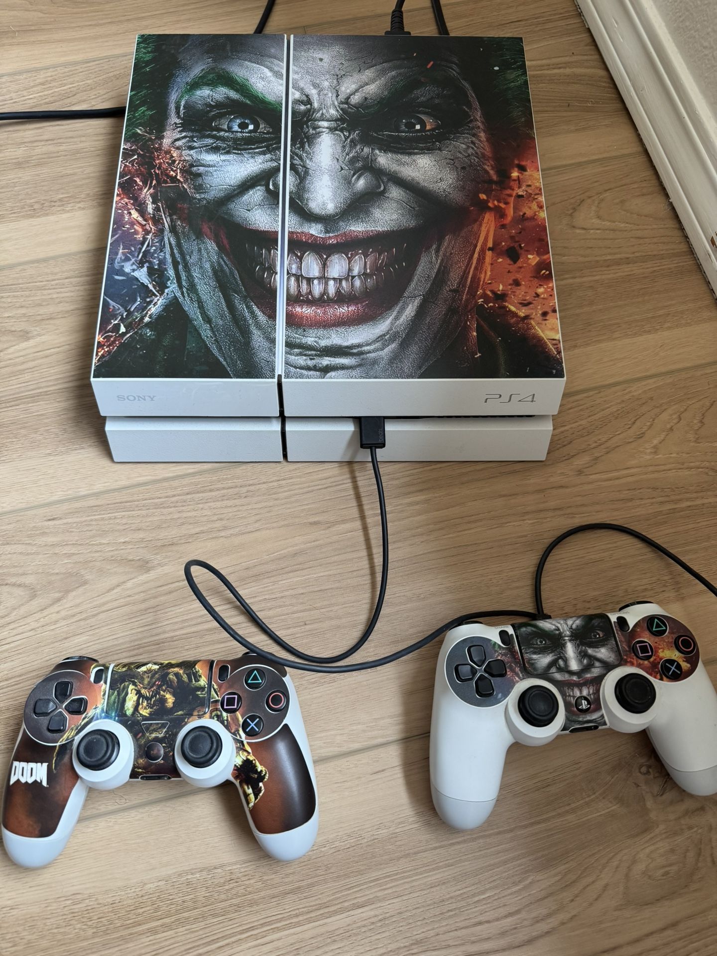 PS4 With Two Games And Two Controllers