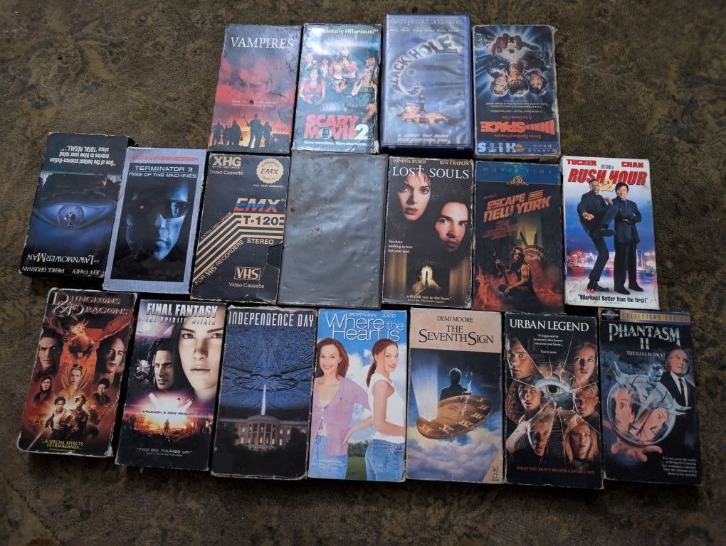 VHS Tapes. Verity Of Movies.