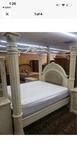 Michael Amini Monte Carlo Snow Bedroom Set