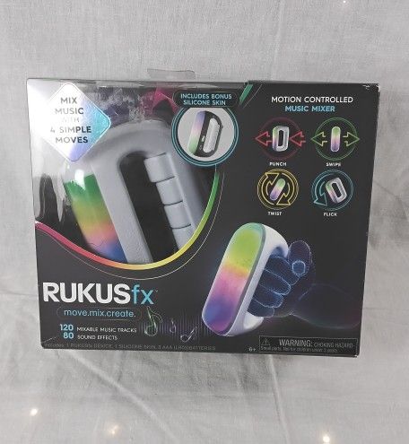 Rukus fx Hand Held Motion Controlled Music Mixer Silicone Skin Included