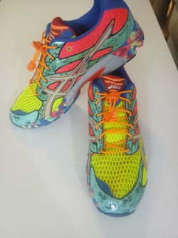 Size 11 US Neon yellow Rare ASICS Gel Noosa Tri 6Multicolor