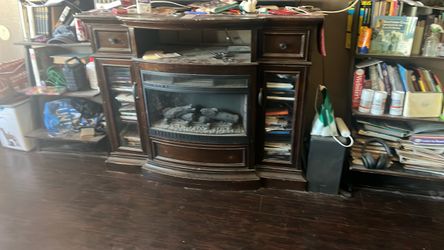 Heater TV stand