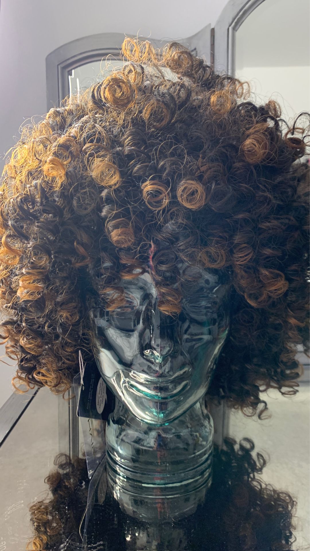 Curly Afro wig new with tags