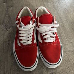 Red And White Vans 