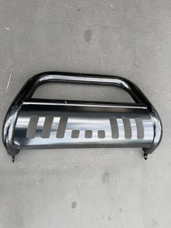 04-16 Ford F150 06-08 Lincoln Mark LT Bull Bar w/Skid Plate - Stainless Steel