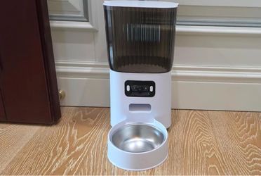 Automatic Cat  Dog Feeder with Wide-Angle Camera, 5L (Single-Bowl pro) Auto Dog Food Dispenser , App Control, 1080P Night Vision,Motion Detection, Two