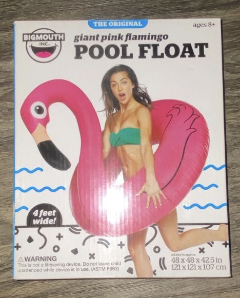 Giant Pink Flamingo Pool Float