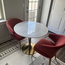 Marble Bistro Table & Chairs