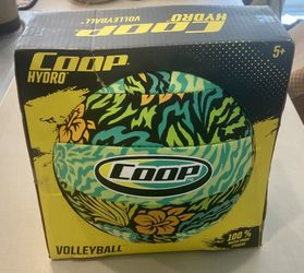COOP Hydro Waterproof Volleyball, Outdoor Pool Toy for Kids and Adults