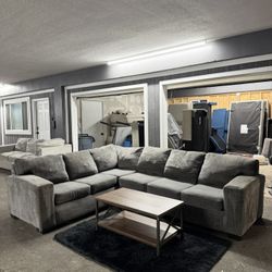 Gray Sectional Couch sofa 