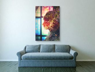 Cortesi Home “Amnesty” Canvas Wall Art (60” x 40”) Excellent Condition