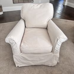 Crate & Barrel Slipcovered Rocker