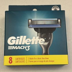 Gillette Mach 3 Razor Blades 8 Pack