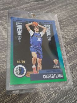 2025-26 Cooper Flagg Topps New School Green Rainbow Rookie /99