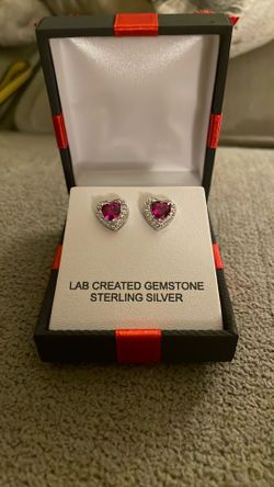 Silver Heart Shaped Earrings
