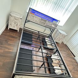 Full Size Bed Frame And Nightstands