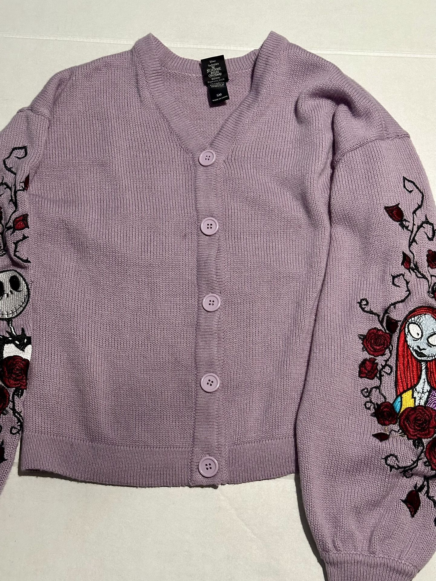 Vintage Disney Nightmare Before Christmas Knit Cardigan S/M