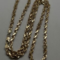 14k Gold Rope Chain 