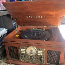 Victrola Multi-Function Record Player – Bluetooth, CD, Cassette & Radio